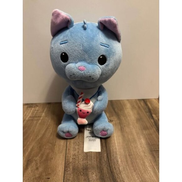 Disney Store Wreck it Ralph Breaks the Internet Puddles Blue Cat 9" Plush - Picture 1 of 5